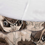 Cute Pug Pattern Print Sofa Cover