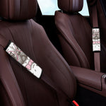 Cute Pug With Glasses Print Car Seat Belt Covers