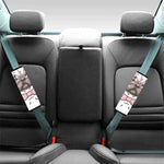 Cute Pug With Glasses Print Car Seat Belt Covers