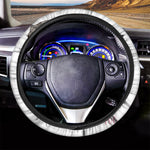 Cute Pug With Glasses Print Car Steering Wheel Cover