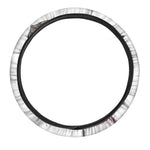 Cute Pug With Glasses Print Car Steering Wheel Cover