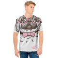 Cute Pug With Glasses Print Men's T-Shirt