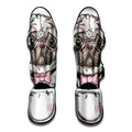 Cute Pug With Glasses Print Muay Thai Shin Guards