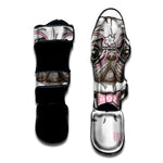 Cute Pug With Glasses Print Muay Thai Shin Guard