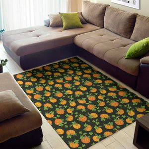 Cute Pumpkin Pattern Print Area Rug