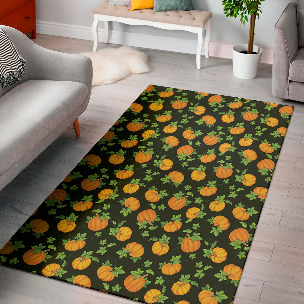 Cute Pumpkin Pattern Print Area Rug