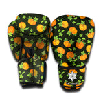 Cute Pumpkin Pattern Print Boxing Gloves