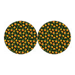 Cute Pumpkin Pattern Print Car Coasters