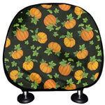 Cute Pumpkin Pattern Print Car Headrest Covers