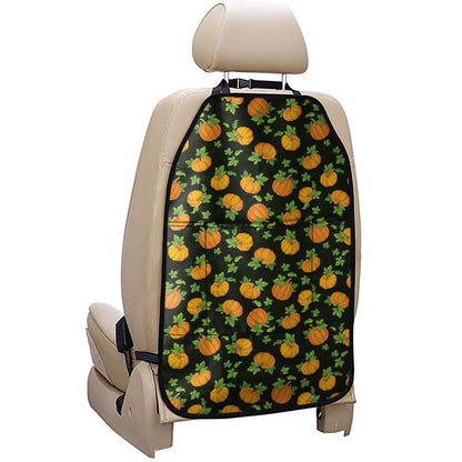 Cute Pumpkin Pattern Print Car Seat Organizers