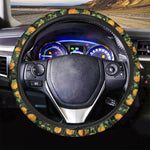 Cute Pumpkin Pattern Print Car Steering Wheel Cover