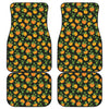 Cute Pumpkin Pattern Print Front and Back Car Floor Mats