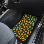 Cute Pumpkin Pattern Print Front and Back Car Floor Mats