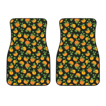 Cute Pumpkin Pattern Print Front Car Floor Mats