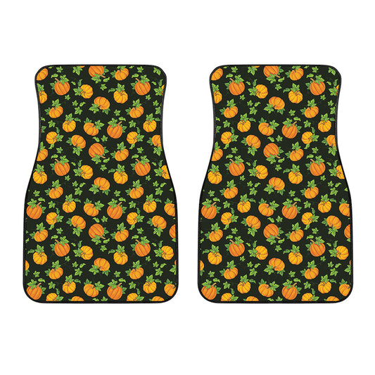 Cute Pumpkin Pattern Print Front Car Floor Mats