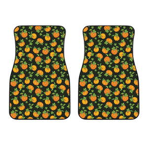 Cute Pumpkin Pattern Print Front Car Floor Mats