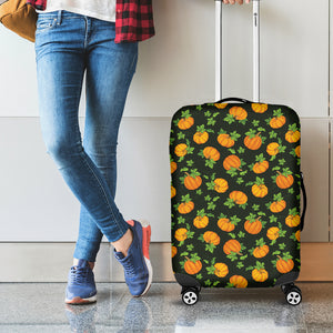 Cute Pumpkin Pattern Print Luggage Cover