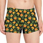 Cute Pumpkin Pattern Print Men's Boxer Briefs