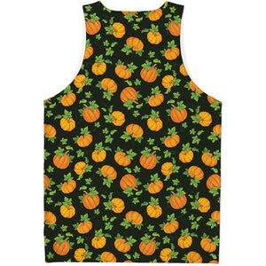 Cute Pumpkin Pattern Print Men's Tank Top