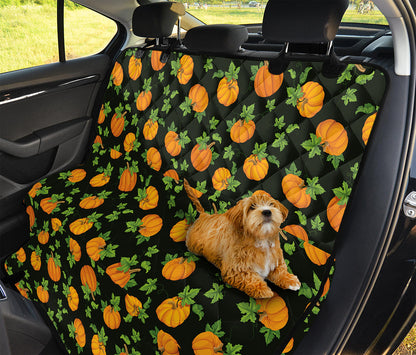 Cute Pumpkin Pattern Print Pet Car Back Seat Cover