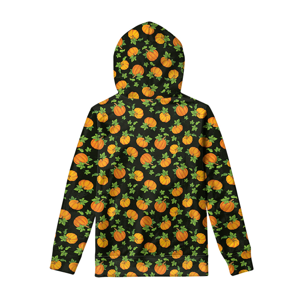 Cute Pumpkin Pattern Print Pullover Hoodie