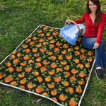 Cute Pumpkin Pattern Print Quilt