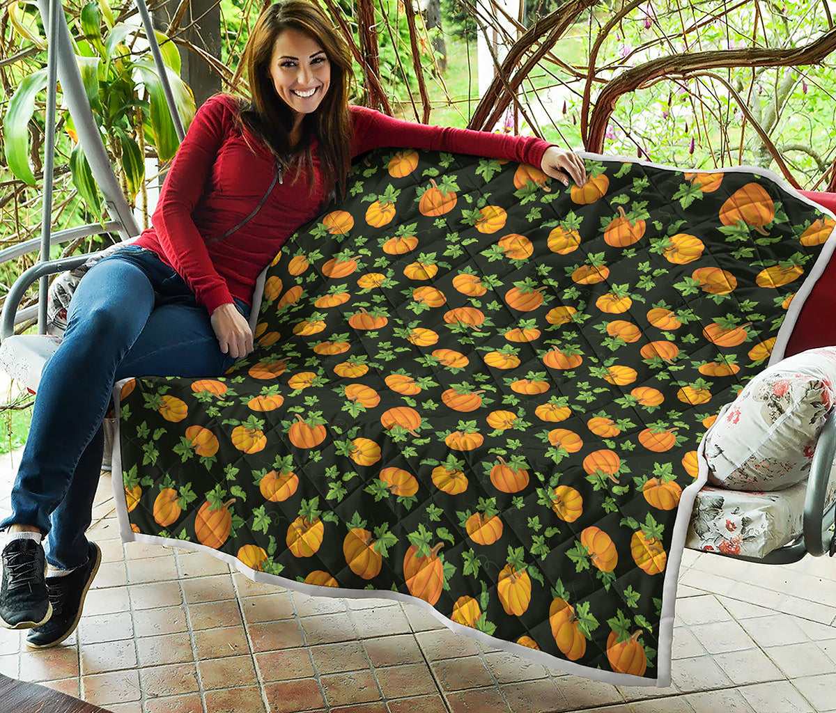 Cute Pumpkin Pattern Print Quilt
