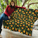 Cute Pumpkin Pattern Print Quilt