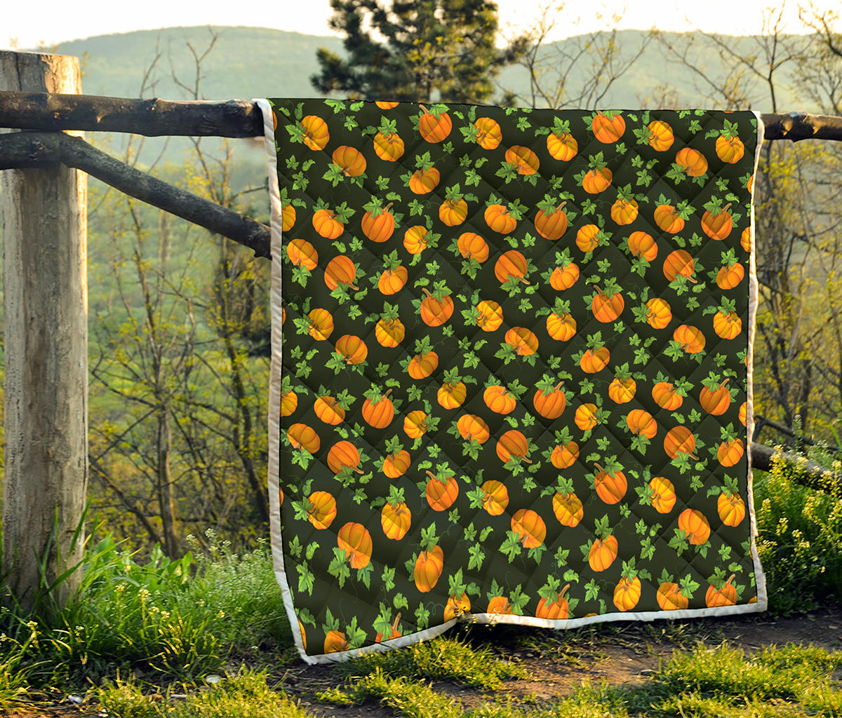 Cute Pumpkin Pattern Print Quilt