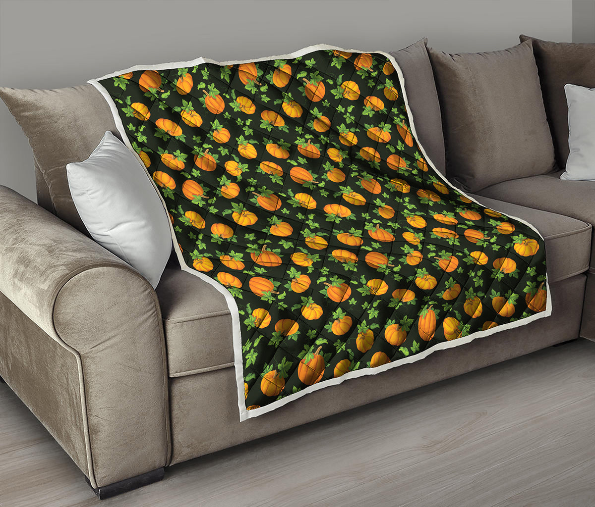 Cute Pumpkin Pattern Print Quilt