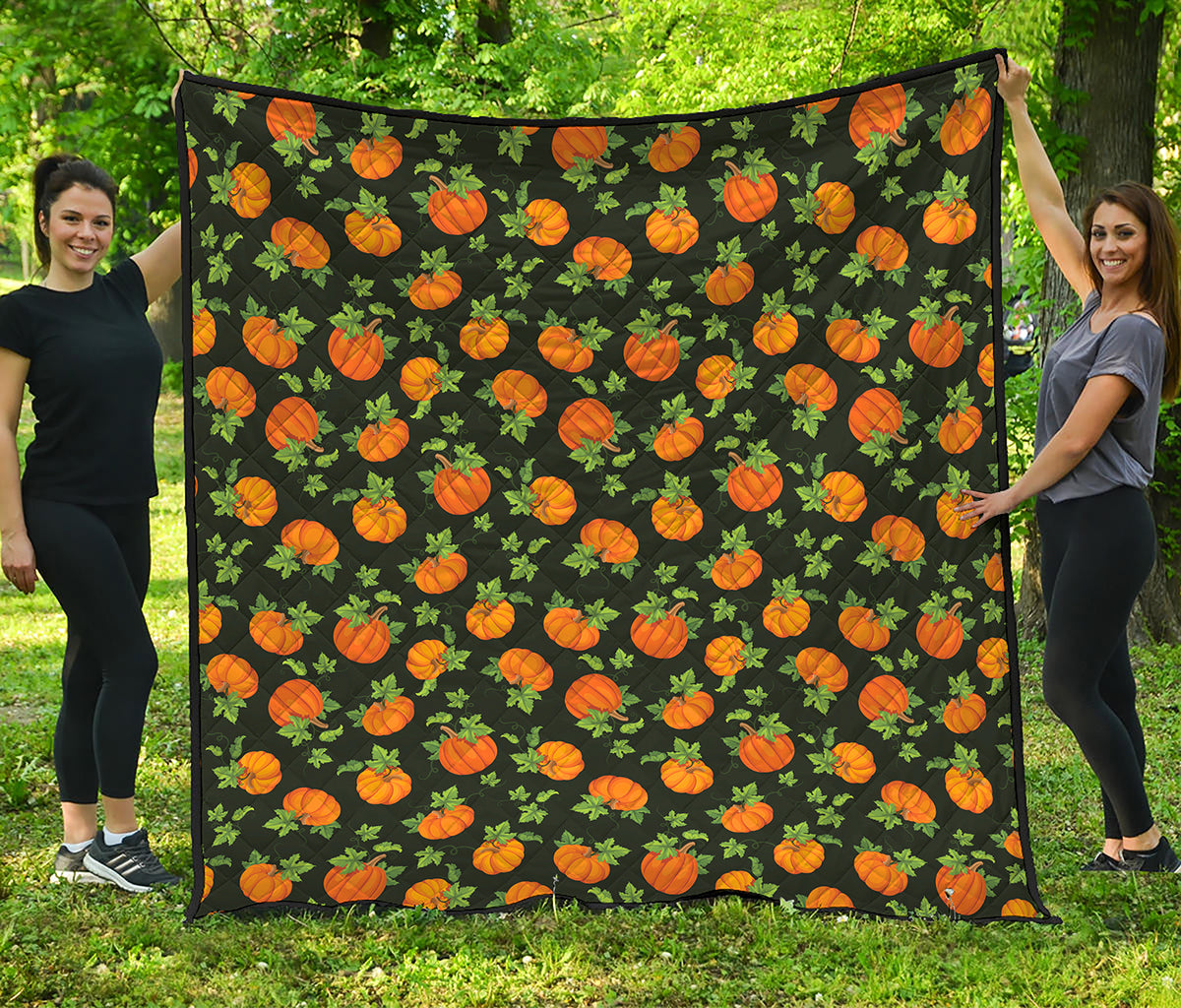 Cute Pumpkin Pattern Print Quilt