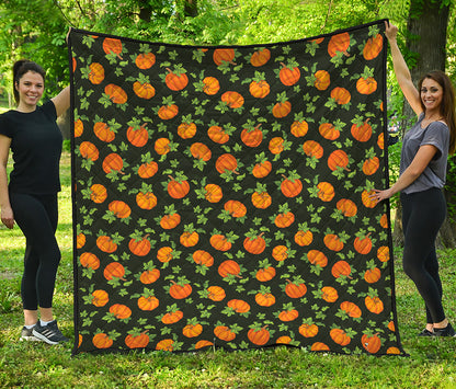 Cute Pumpkin Pattern Print Quilt