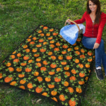 Cute Pumpkin Pattern Print Quilt