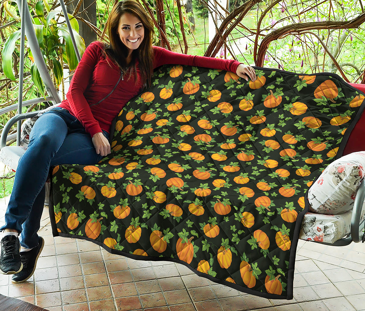 Cute Pumpkin Pattern Print Quilt