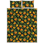 Cute Pumpkin Pattern Print Quilt Bed Set