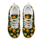 Cute Pumpkin Pattern Print White Sneakers
