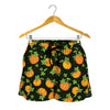 Cute Pumpkin Pattern Print Women's Shorts