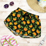 Cute Pumpkin Pattern Print Women's Shorts