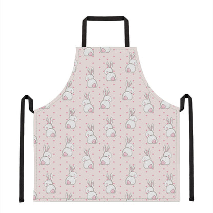 Cute Rabbit Pattern Print Apron