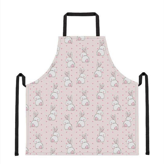Cute Rabbit Pattern Print Apron
