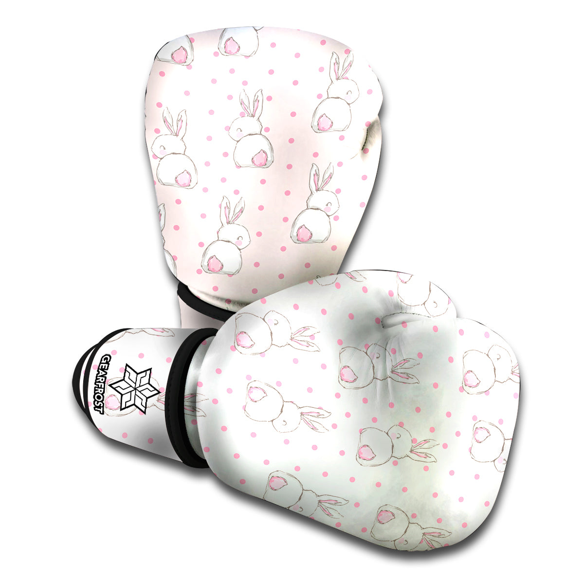 Cute Rabbit Pattern Print Boxing Gloves