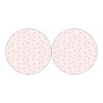 Cute Rabbit Pattern Print Car Coasters