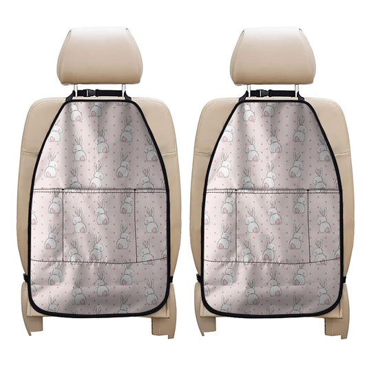 Cute Rabbit Pattern Print Car Seat Organizers