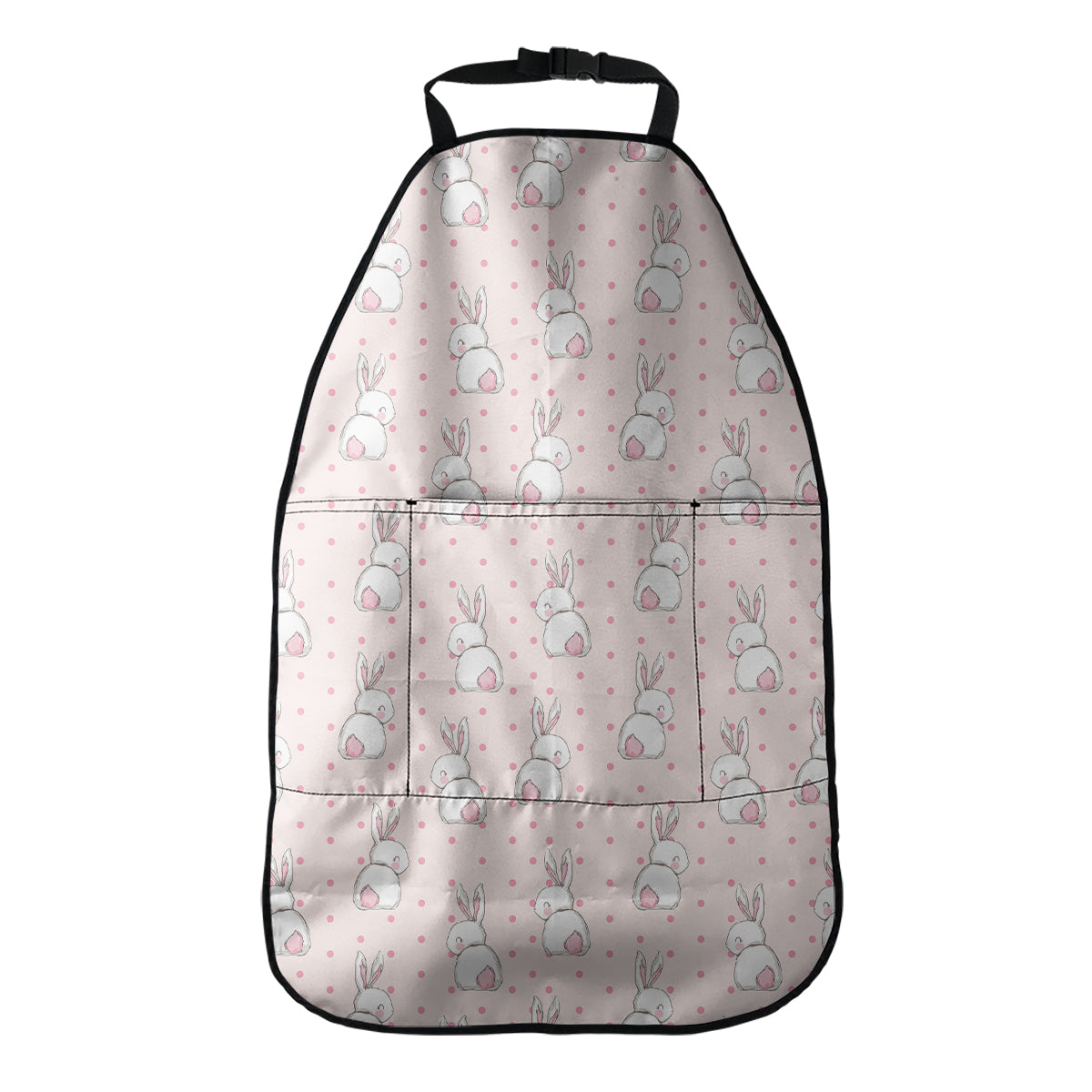 Cute Rabbit Pattern Print Car Seat Organizers