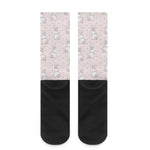 Cute Rabbit Pattern Print Crew Socks