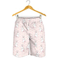 Cute Rabbit Pattern Print Men's Shorts