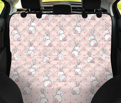 Cute Rabbit Pattern Print Pet Car Back Seat Cover