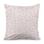 Cute Rabbit Pattern Print Pillow Cover