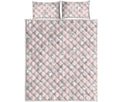 Cute Rabbit Pattern Print Quilt Bed Set