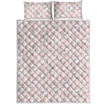 Cute Rabbit Pattern Print Quilt Bed Set